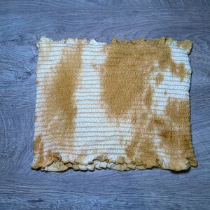 Riot Queen Yellow Tie Dye Tube Top